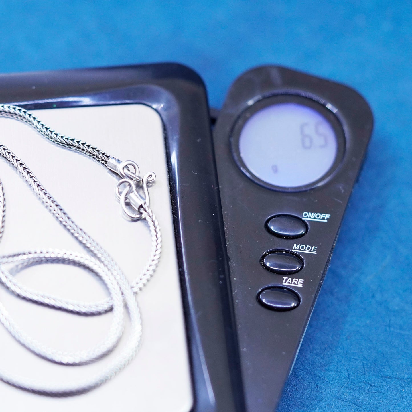 18”, 2mm, vintage Sterling silver necklace, 925 Handmade wheat chain