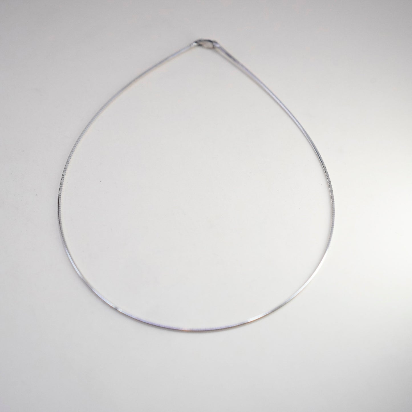 18”, 1mm, Vintage sterling silver snake chain, fine Italy 925 silver chain