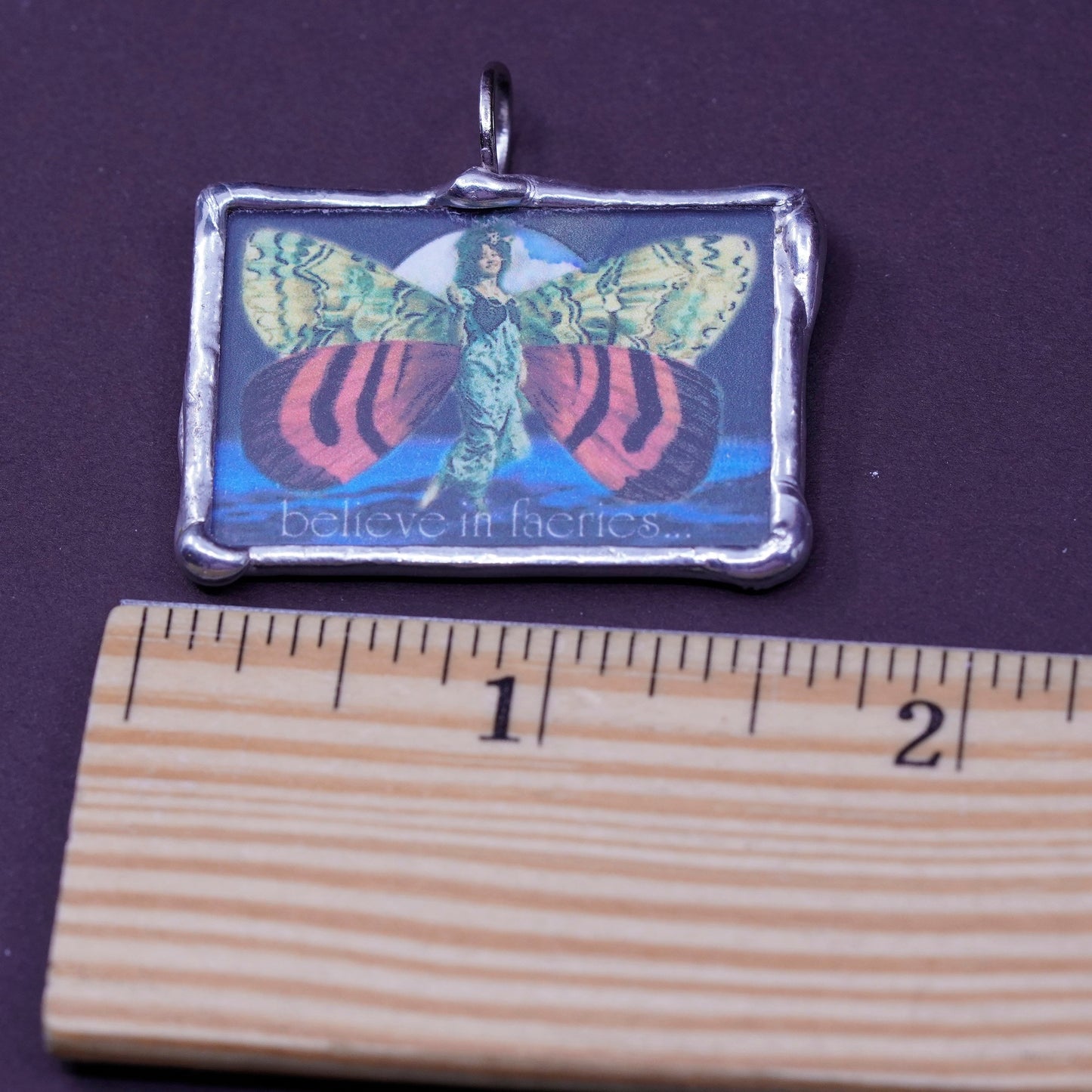 I believe in fairies Sterling 925 silver handmade pendant