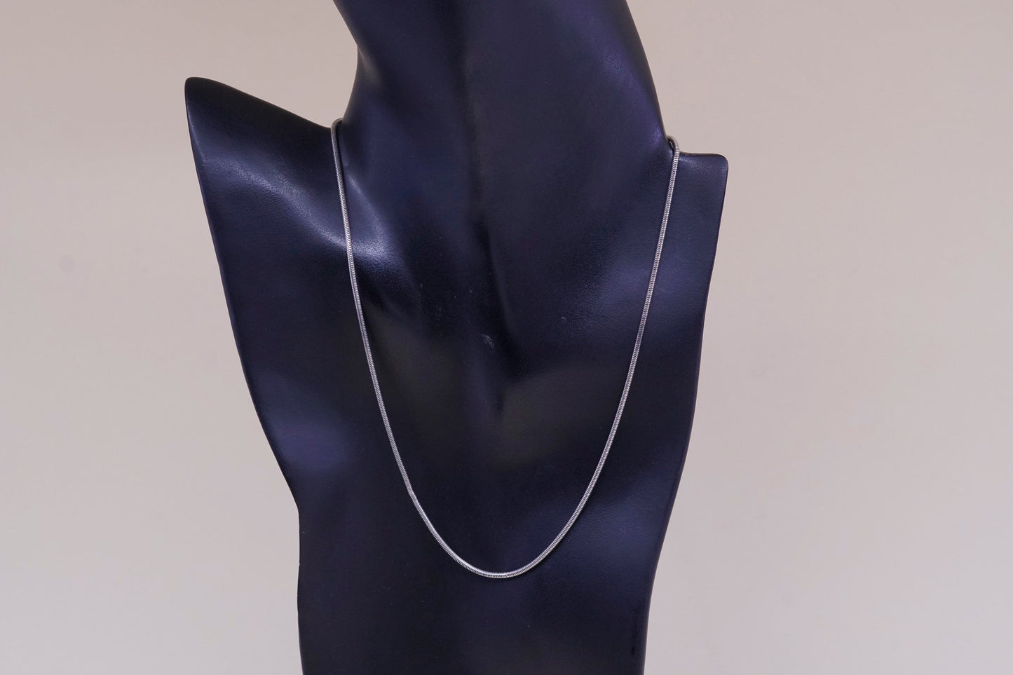 16”, 2mm, Italian sterling 925 silver twisted snake chain, necklace