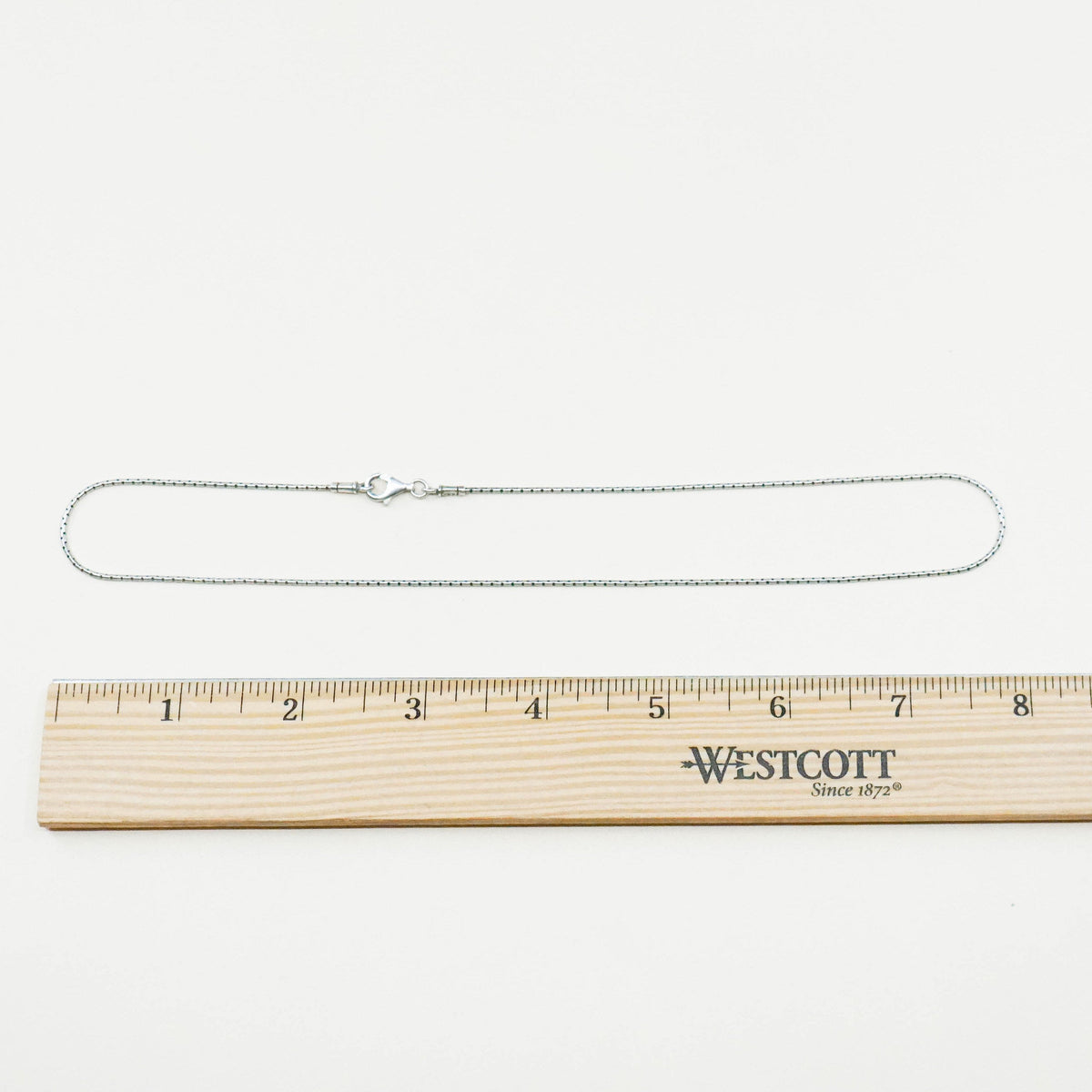 16”, 1mm, vintage sterling silver snake chain, 925 necklace, stamped 925