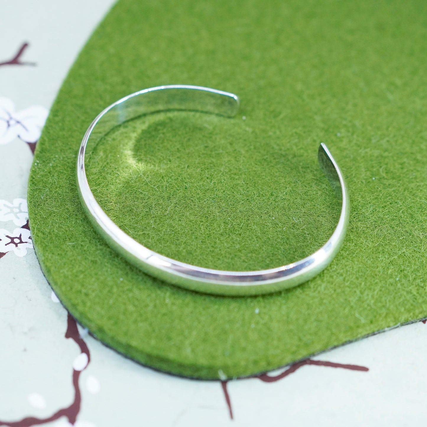 7”, southwestern Sterling silver bracelet, modern minimalist handmade 925 cuff