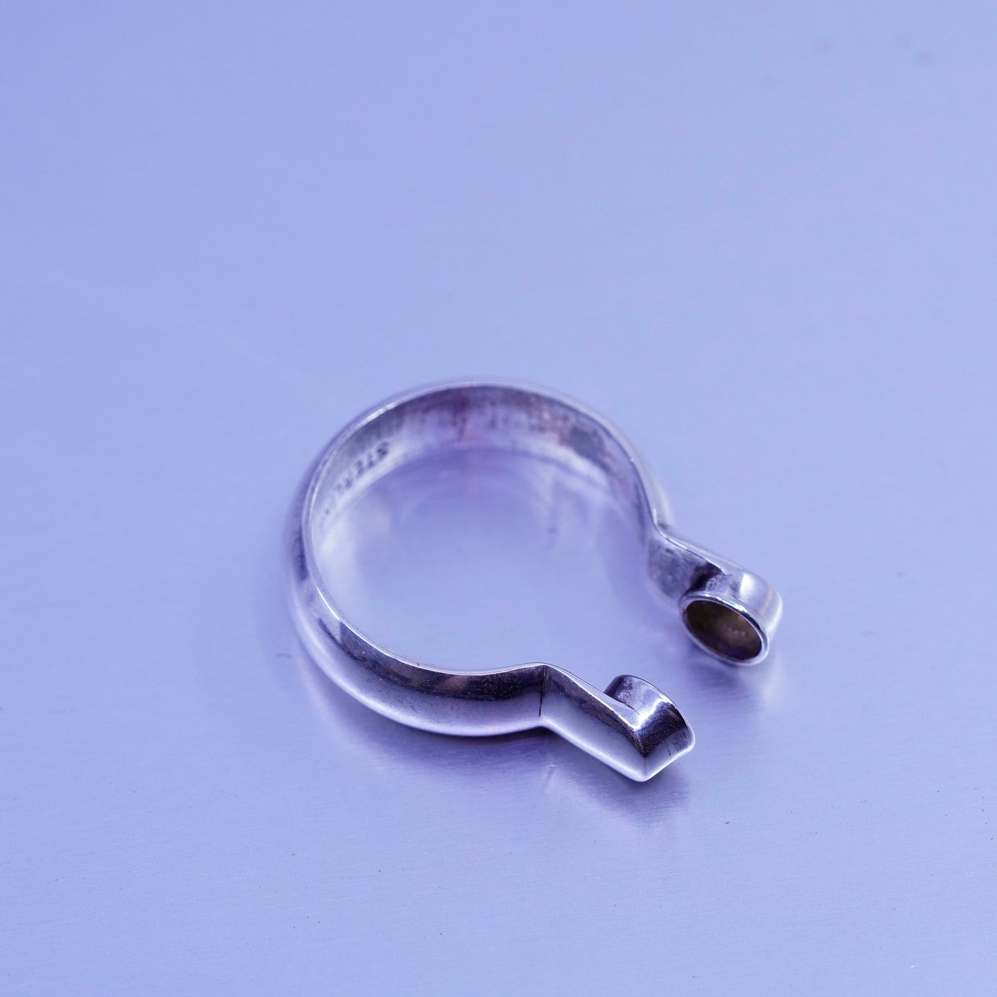 Size 7, sterling 925 silver interchangeable ring quartz citrine obsidian agate