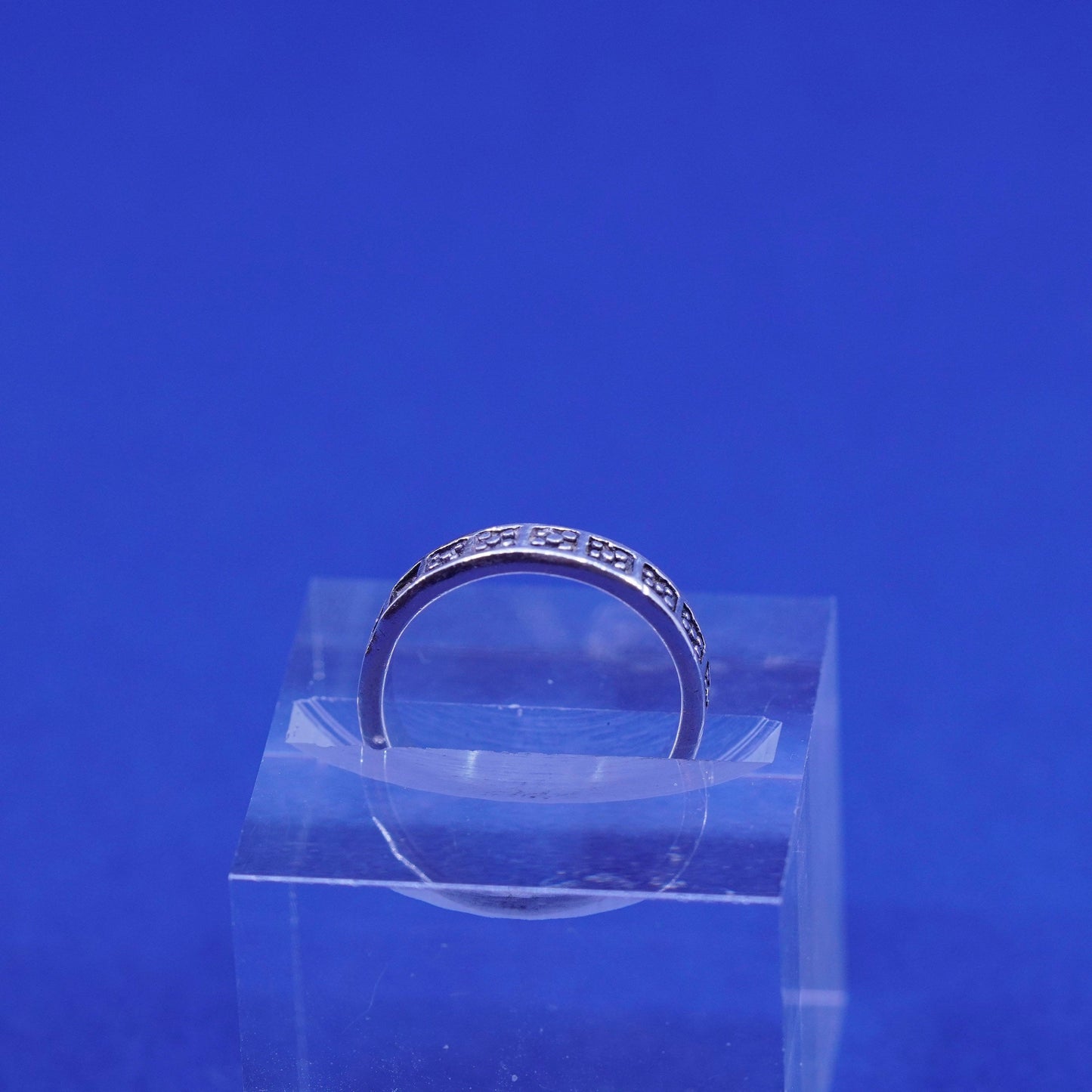 Size 5.75, vintage Sterling silver handmade ring, 925 band