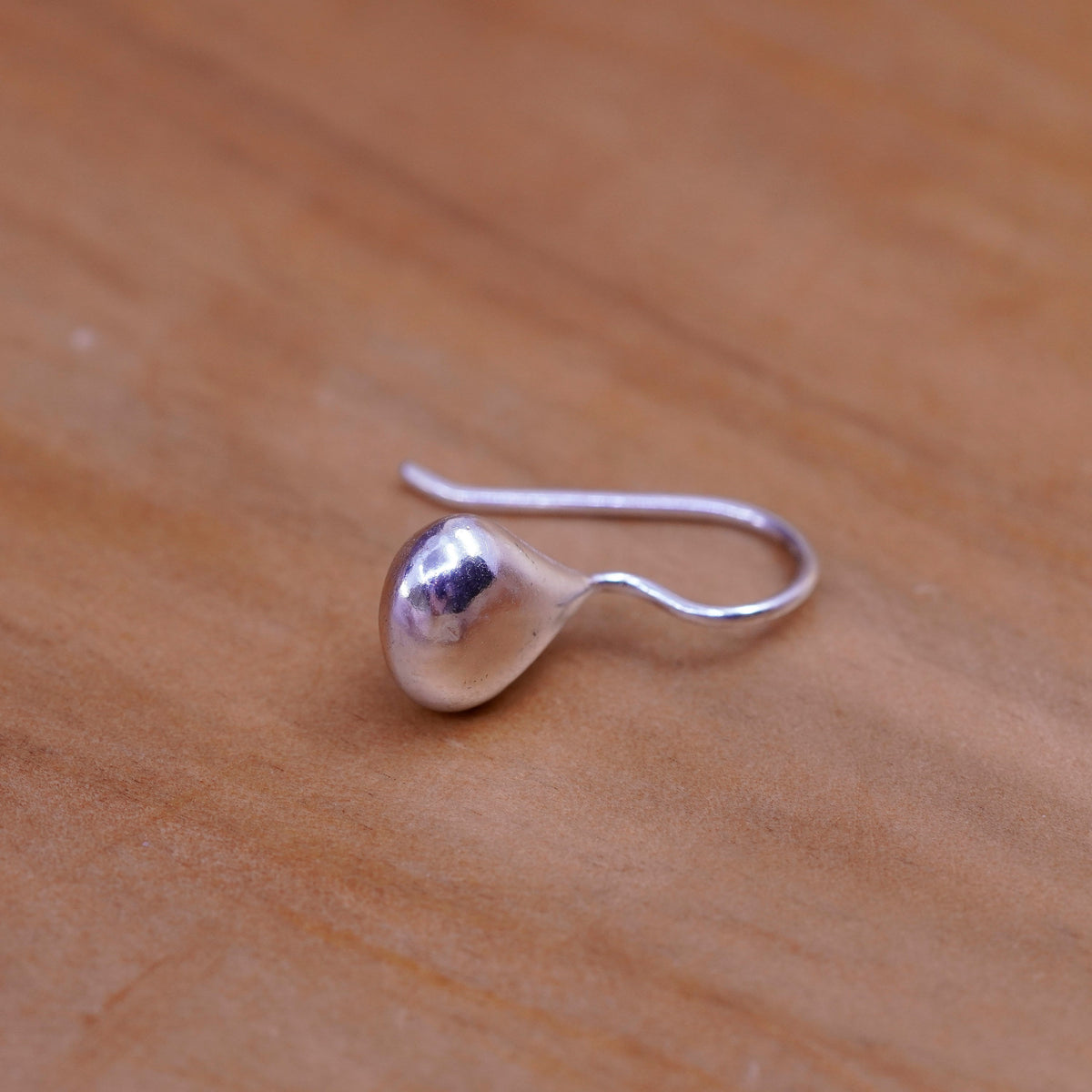 Vintage Sterling silver handmade earrings, Mexico 925 teardrop drops