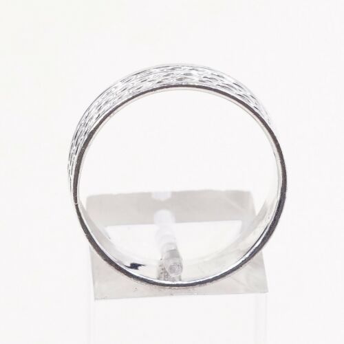 Size 10.75, Vtg Sterling Silver Handmade Ring 925 Band w Braided Cable