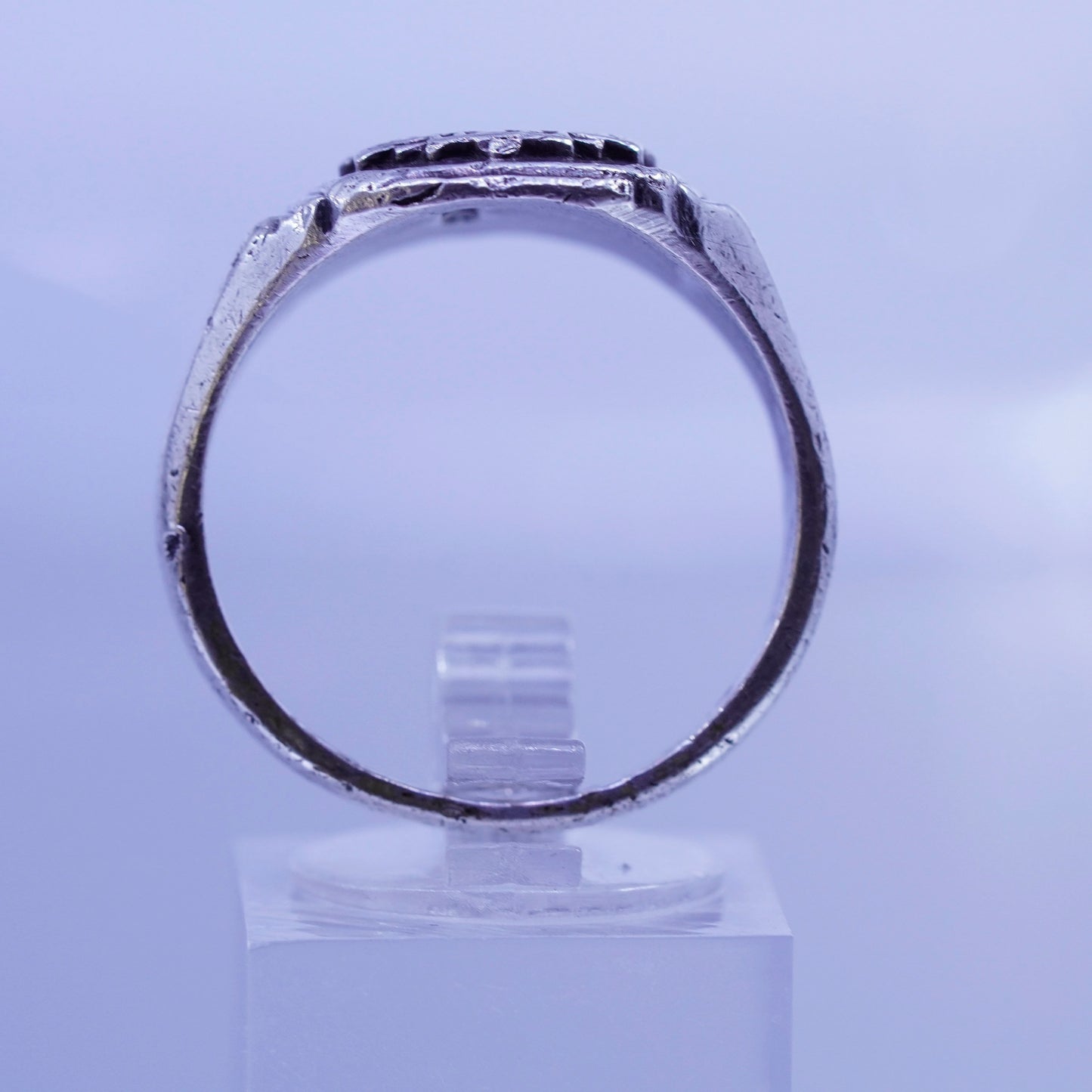 Size 11, 1962 statement Sterling 925 silver junior high east elementary ring