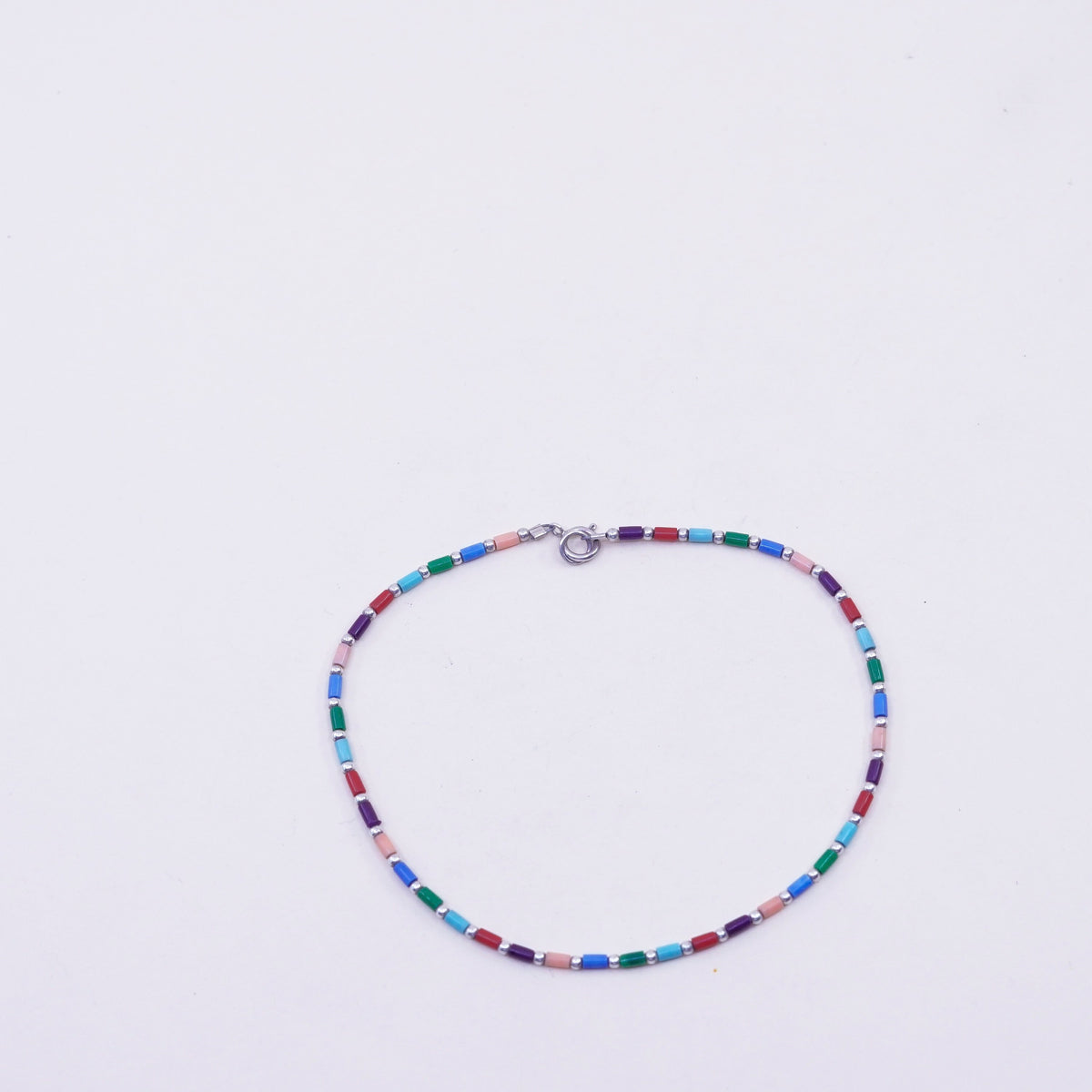 9.25”, Vintage southwestern 925 Sterling silver handmade heishi bracelet