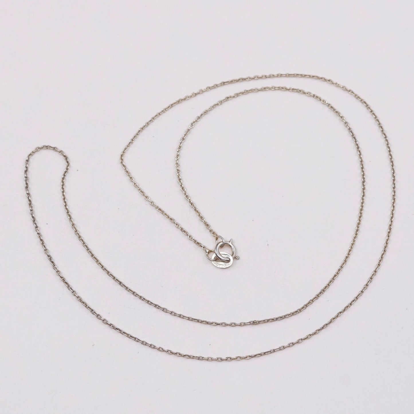 20”, 1mm, Vintage vermeil gold over sterling silver circle chain