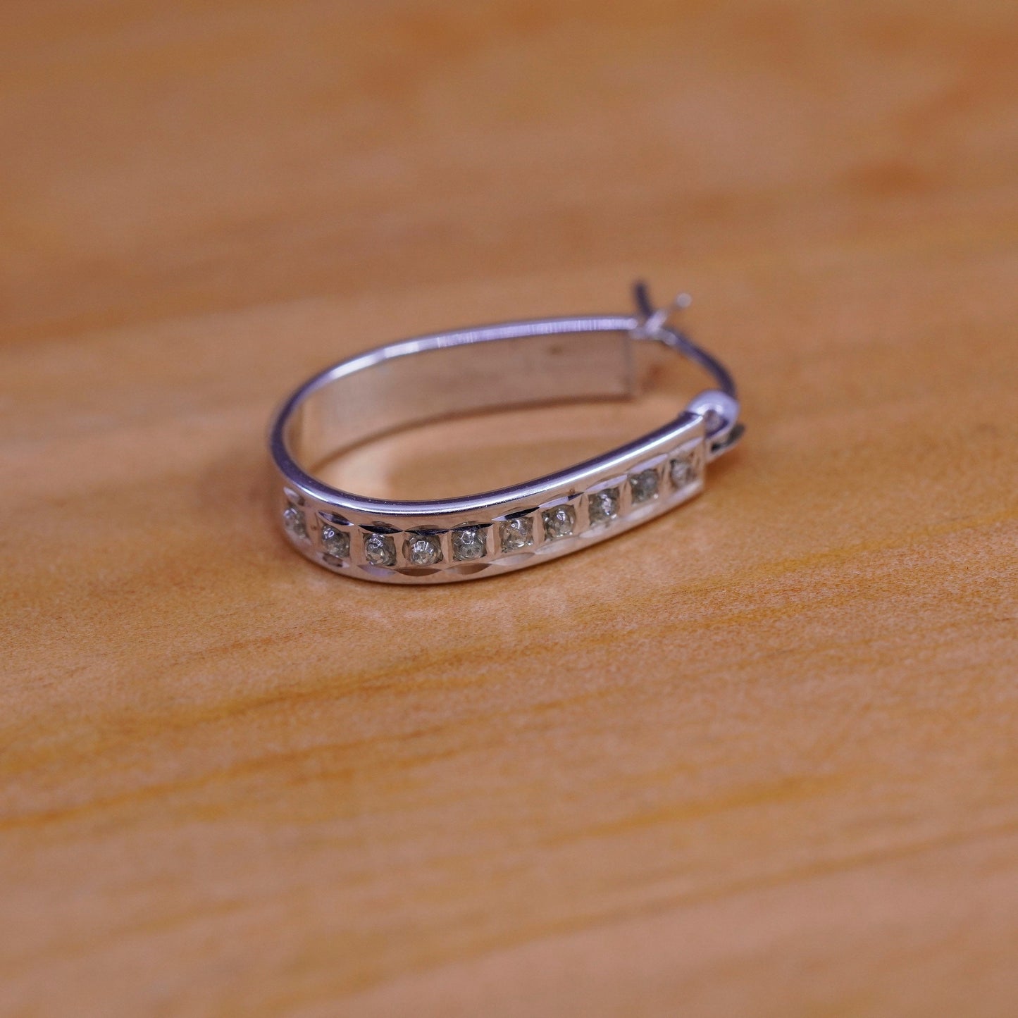 0.5”, vintage Sterling silver hoop earrings, 925 hoops