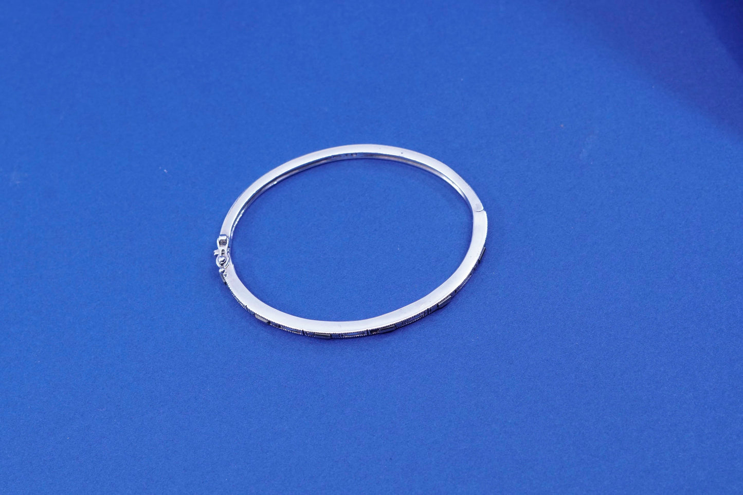 7”, Judith Jack sterling silver marcasite bracelet, 925 bangle w/ Marcasite