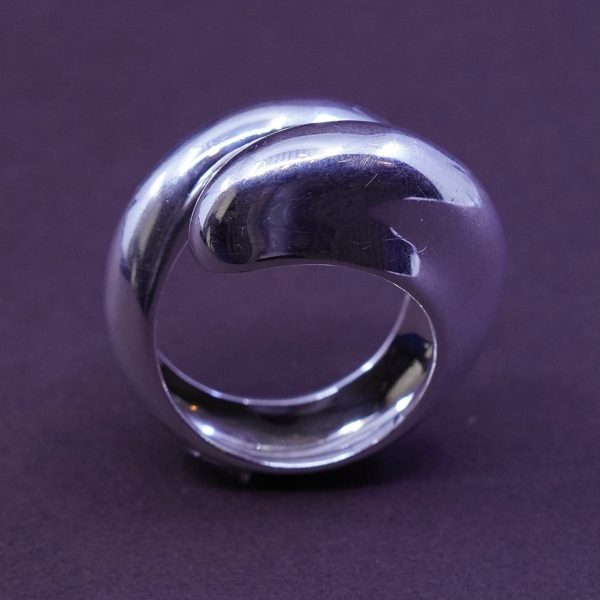 Size 9.5, Robert Lee Morris Studio Sterling silver handmade ring, wrap 925 band