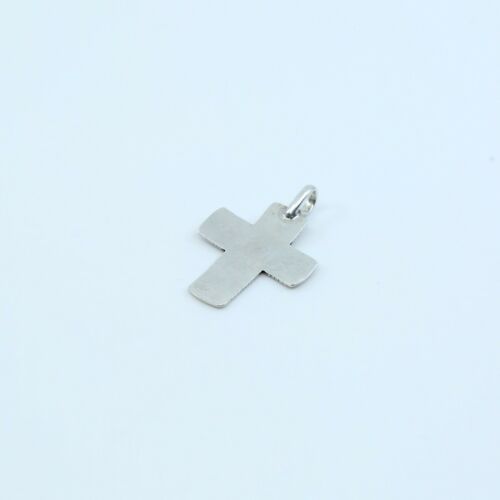 Vintage Sterling Silver Handmade Pendant, 925 silver cross W/ Heart