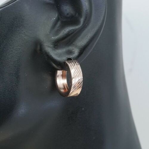 0.75”, Vintage Rose gold over Sterling Silver hoops. Turkey 925 Earrings