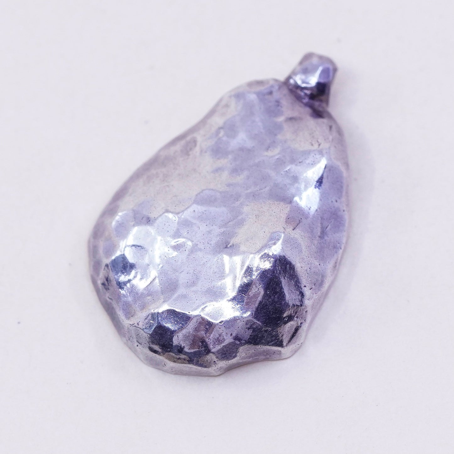 Retired Silpada handmade Sterling 925 Silver Hammered nugget Pendant