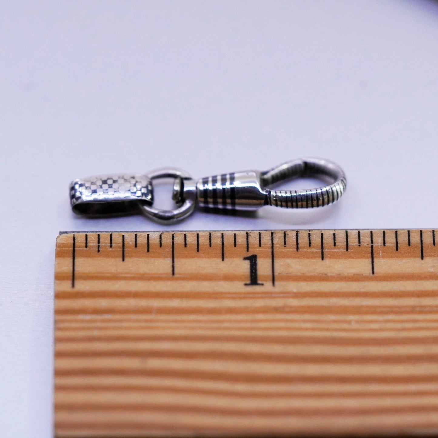 Vintage Sterling 925 silver handmade keychain