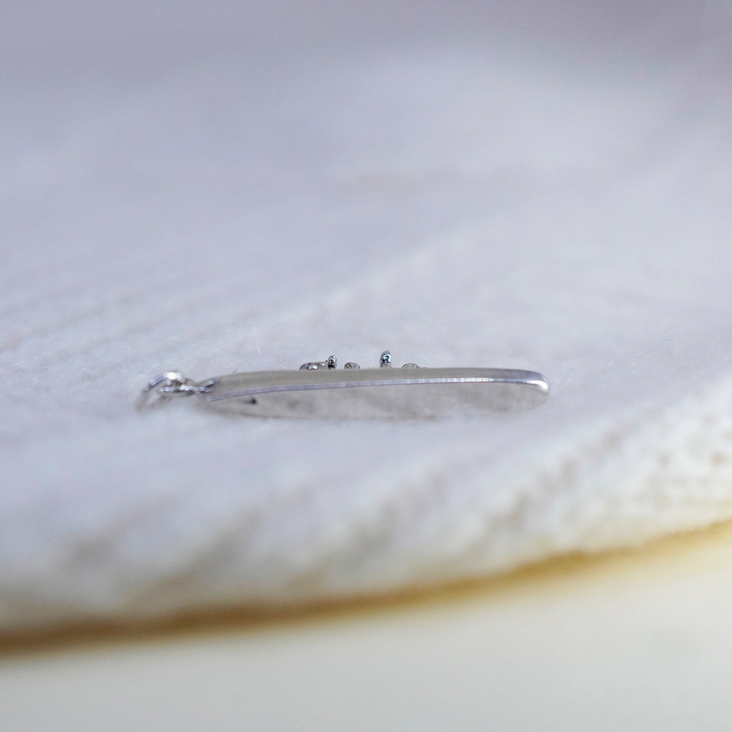Vintage sterling silver handmade ship warship charm, 925 pendant