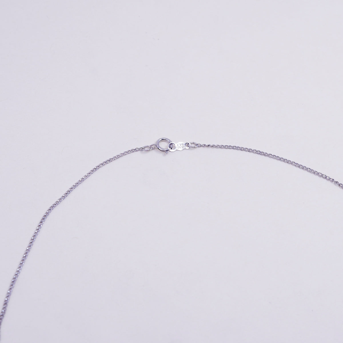 18”, vintage sterling silver handmade necklace, 925 curb chain w/ bird pendant