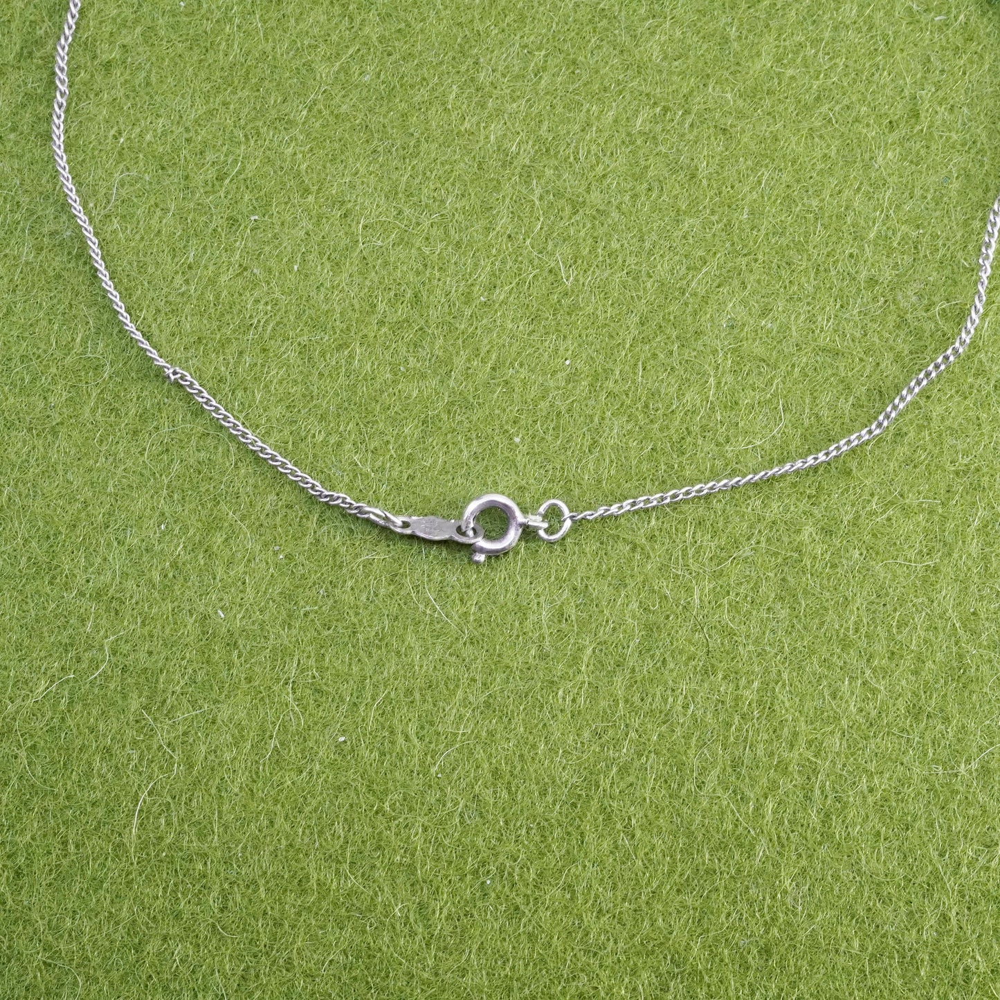 18” Sterling 925 silver necklace curb chain pluribus unum coin goddess pendant