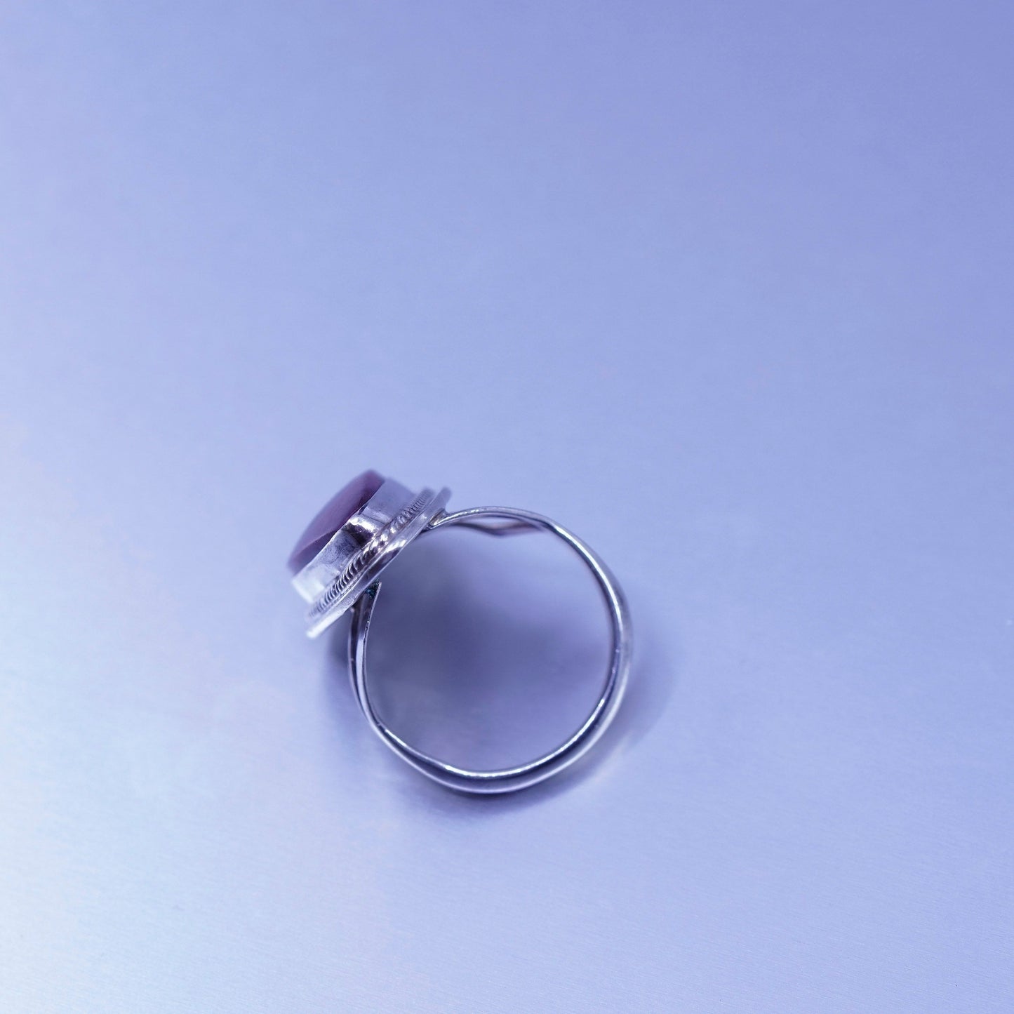 Size 6.5, Native American navajo Alex Gelvin Sterling 925 silver ring charoite