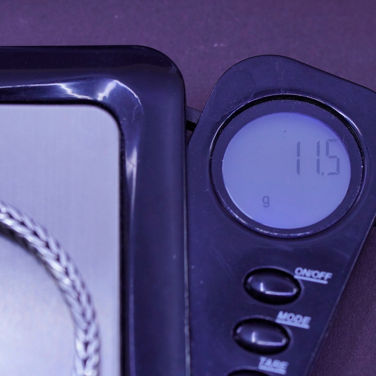 6.5”, vintage heavy Sterling silver handmade bracelet, square 925 wheat chain