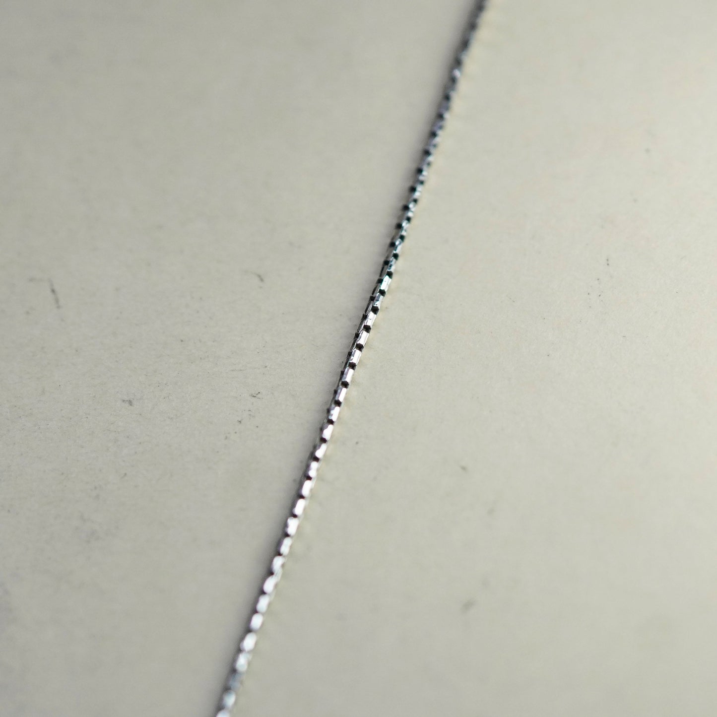 21”, 1mm, Vintage sterling silver snake chain, Italy 925 necklace