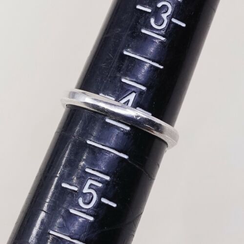 Sz 4, 1930s Clark & Coombs 925 sterling silver handmade ring W/ Dendritic agate