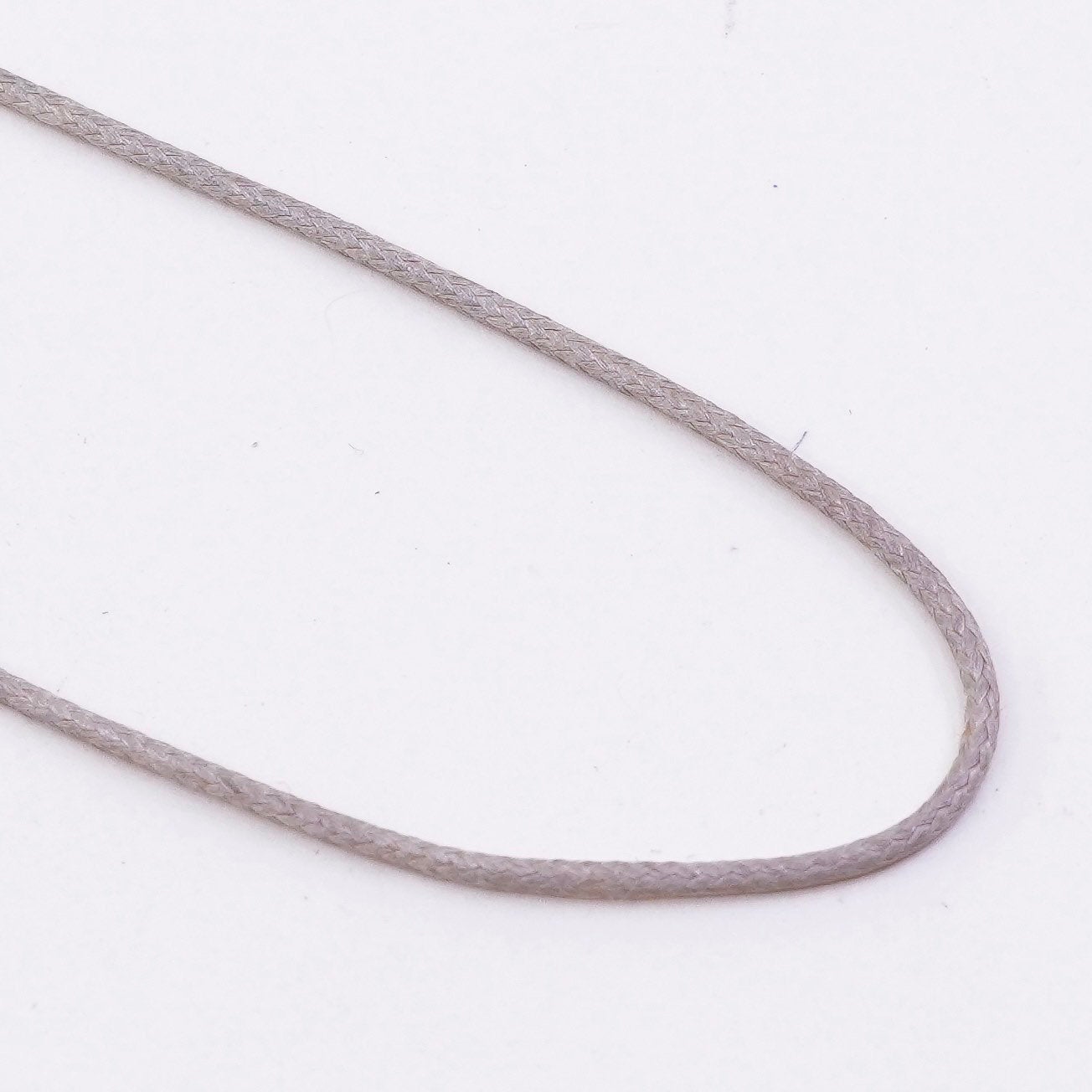 27”, 1mm, Vintage linen thread chain, necklace with sterling 925 silver clasp