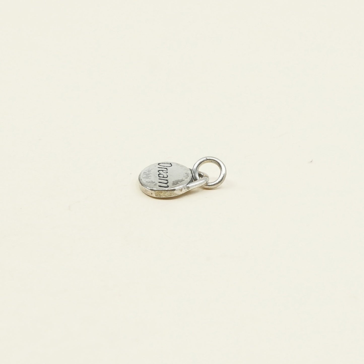 VTG SLC sterling silver handmade pendant,925 tag charm with "dream" engraved