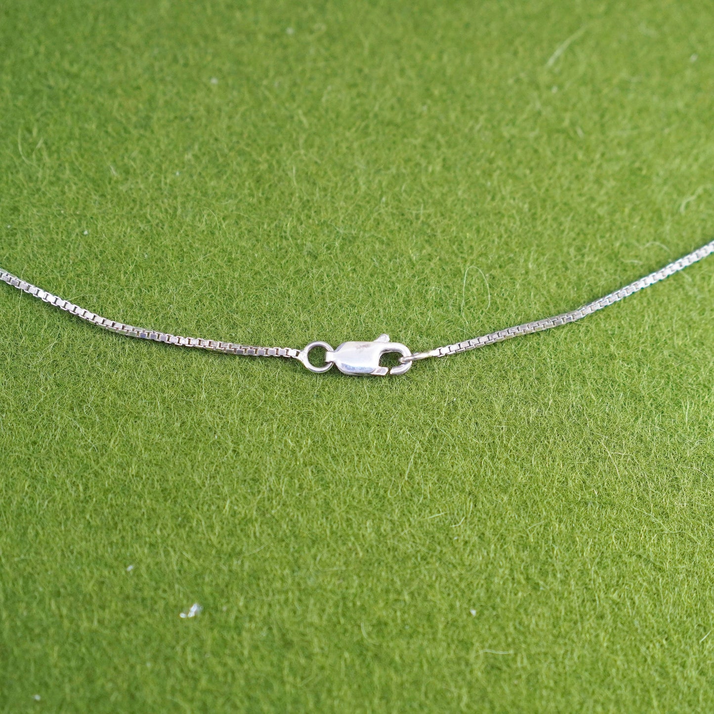 16+2”, sterling silver handmade necklace, 925 box chain filigree cross Pendant