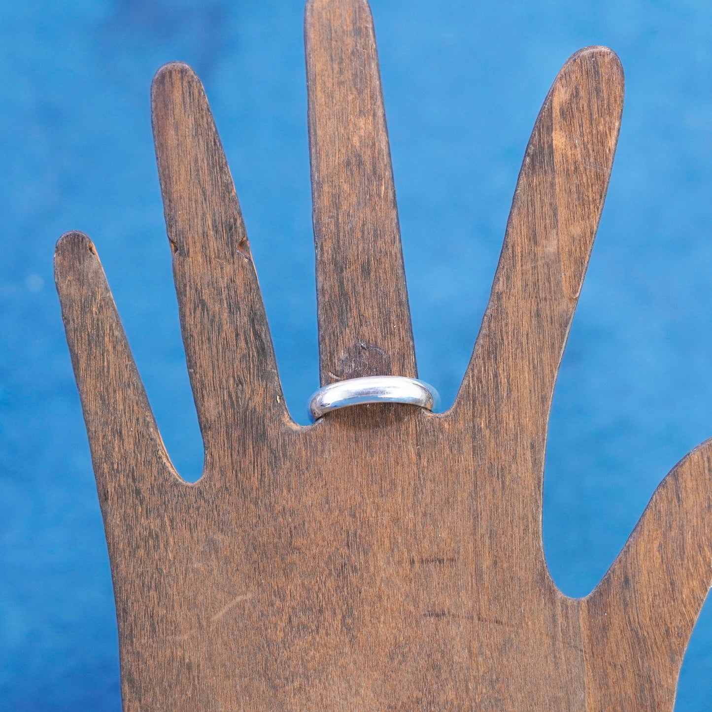 Size 10.25, vintage Sterling silver handmade ring, mexico 925 wedding band