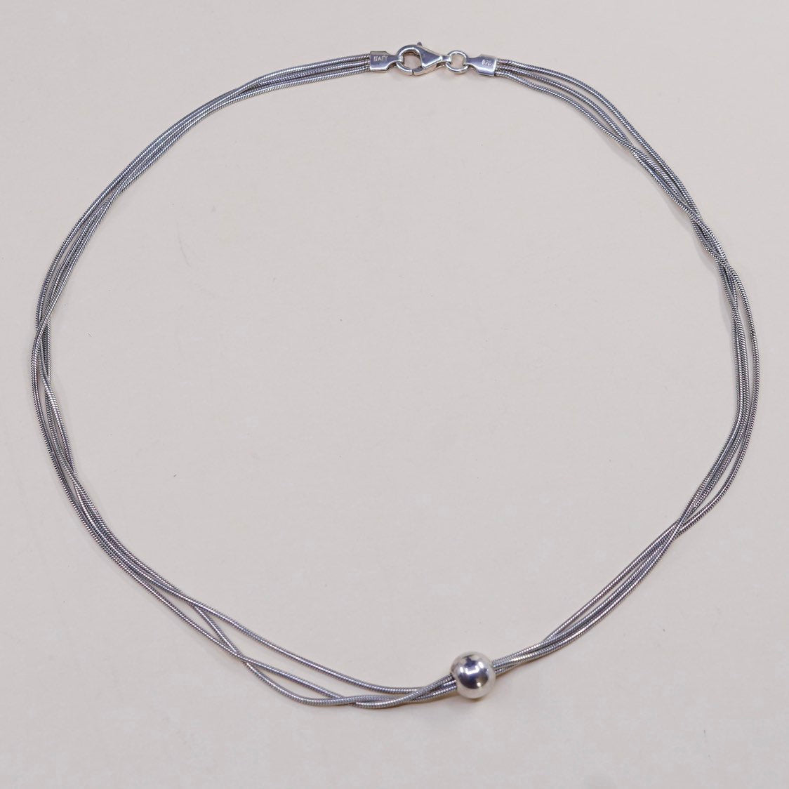 16", Silpada Thoreau Necklace, italy Sterling 925 Silver Multi Chain Necklace