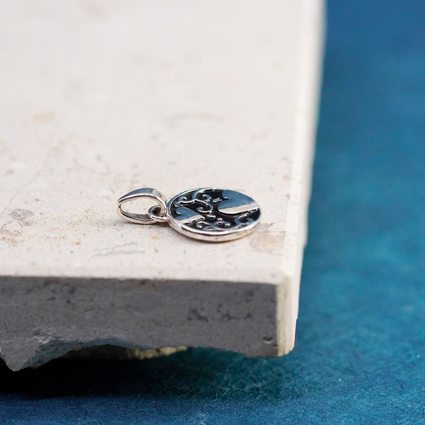 sterling silver pendant, 925 heart charm “dear friends are always to the heart