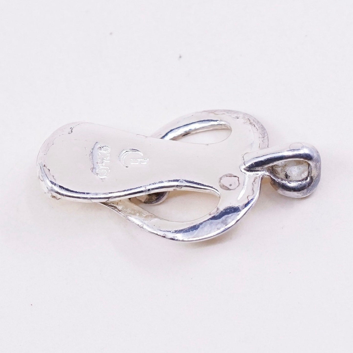 Vintage carolyn pollack sterling silver handmade pendant, heart 925 pendant