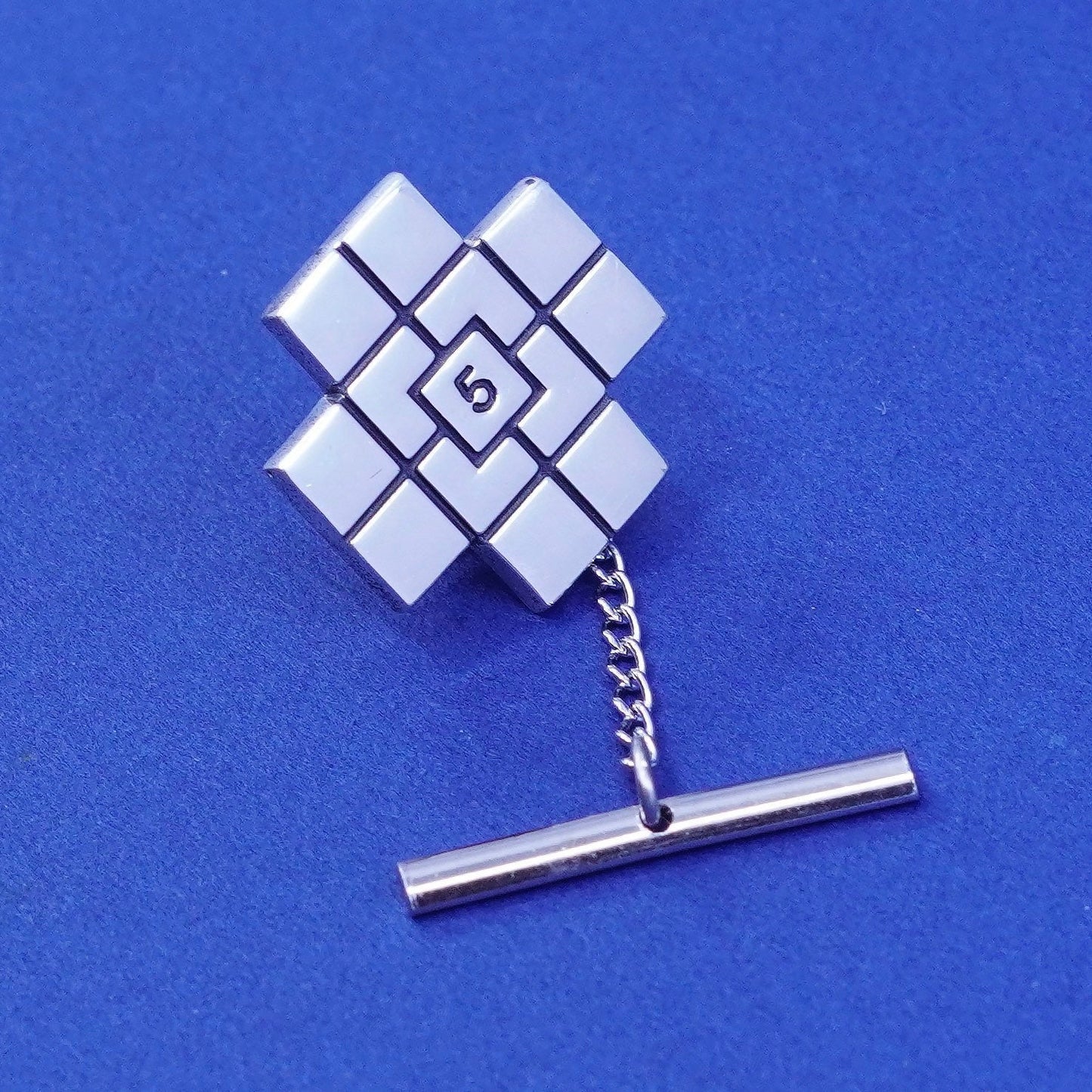 Vintage Sterling silver handmade 925 Jerusalem cross pin