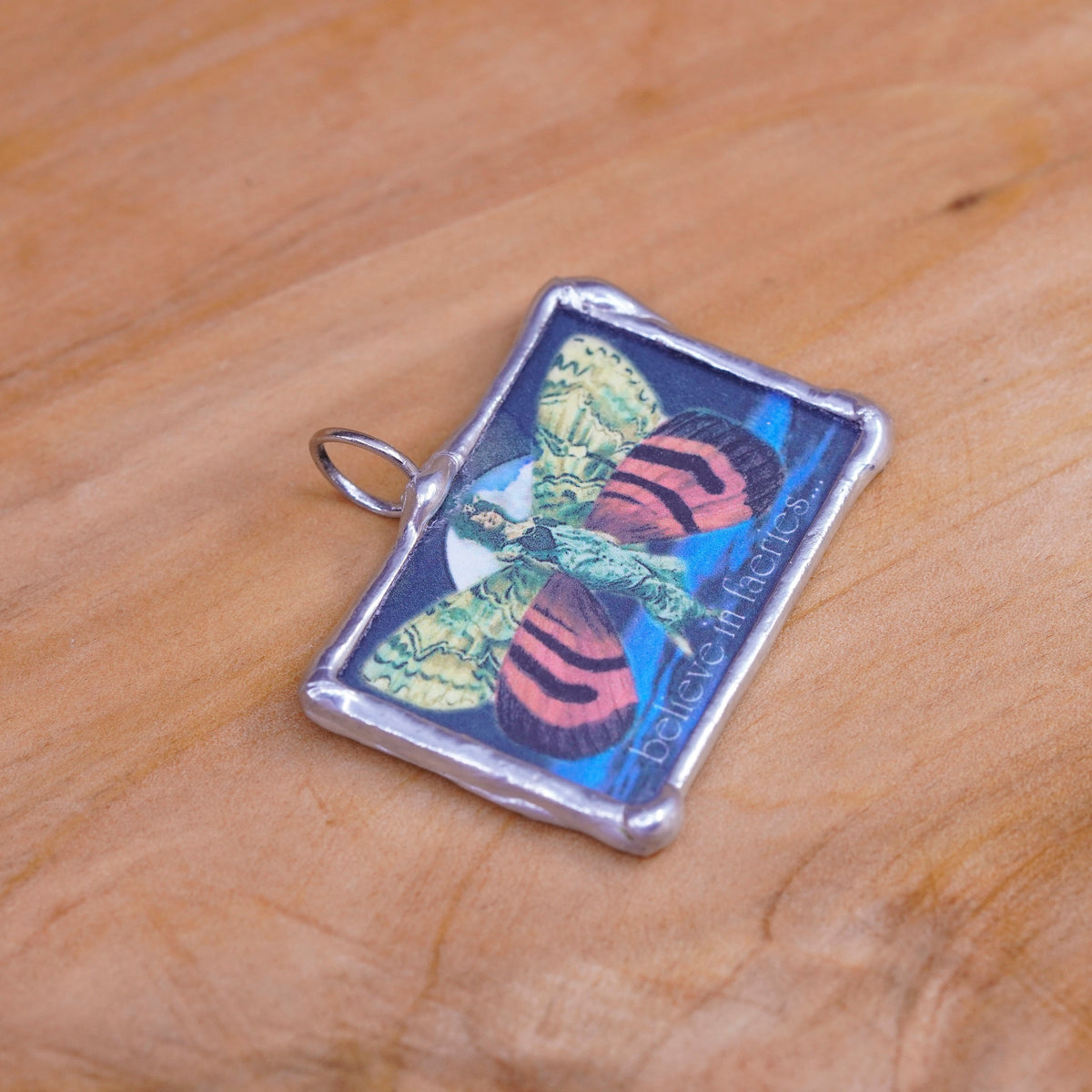 I believe in fairies Sterling 925 silver handmade pendant