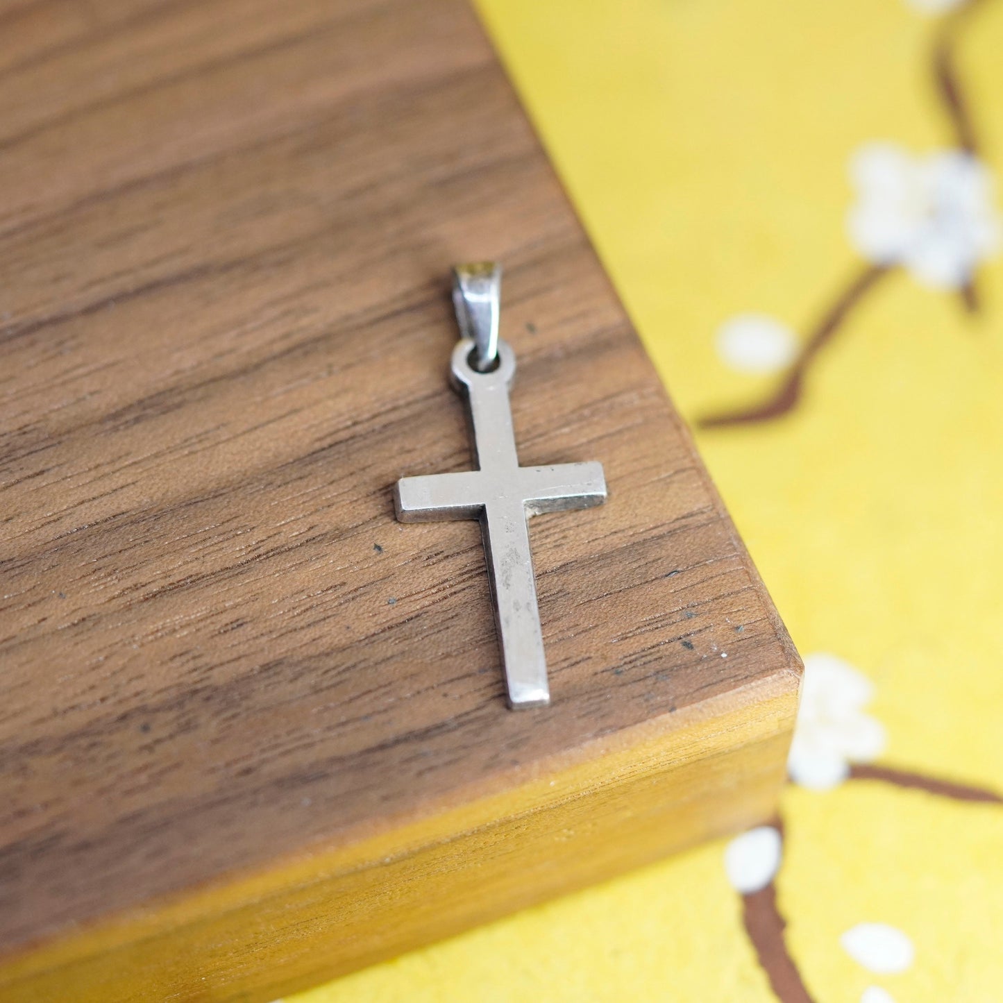 Vintage Mexico Sterling silver handmade pendant, 925 cross