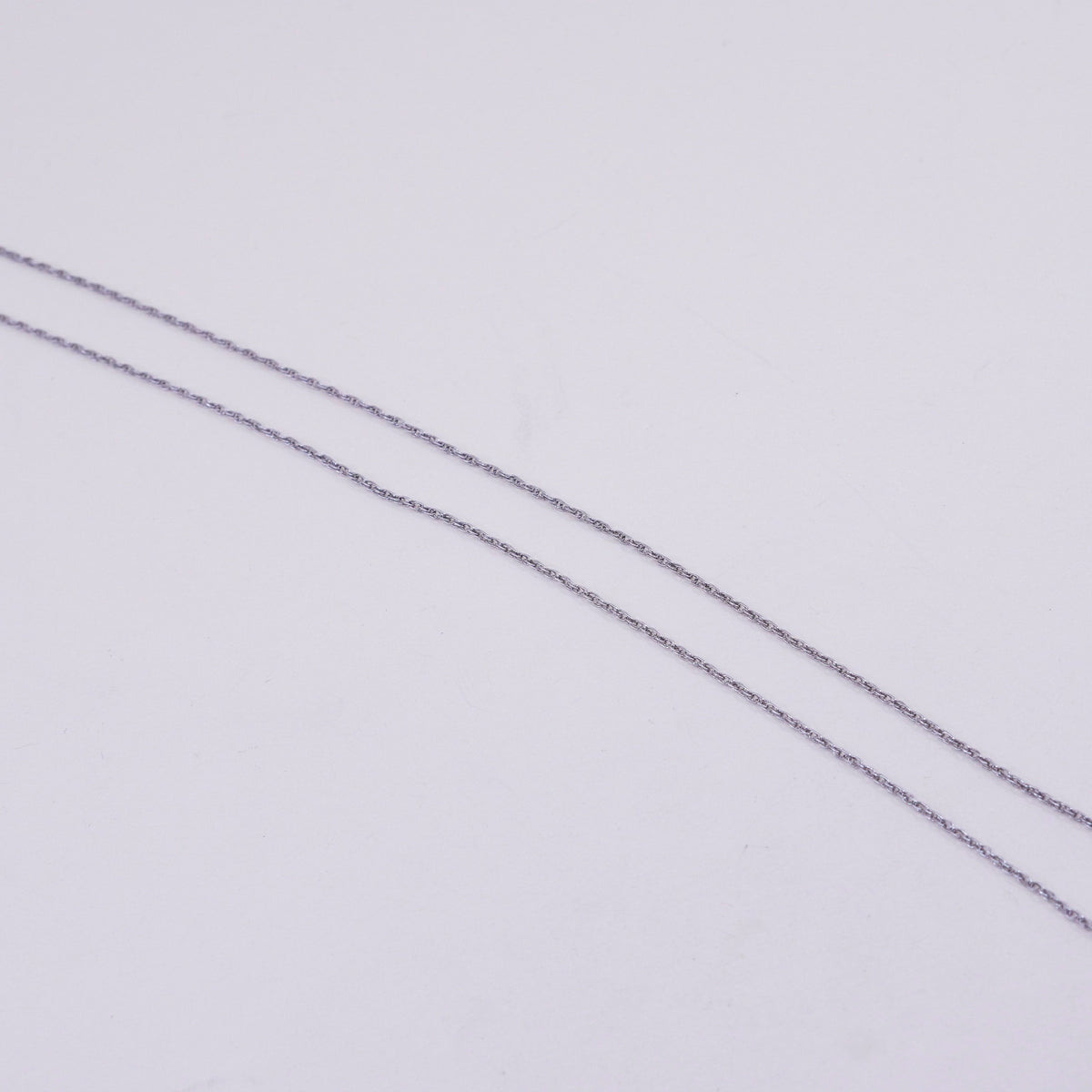 18”, 1mm, vintage Sterling silver necklace, 925 Singapore rope chain