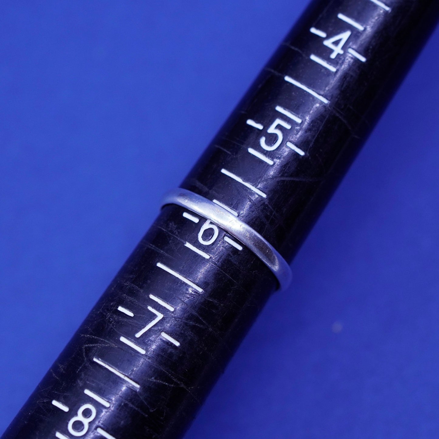 Size 6, vintage Sterling silver handmade band, 925 name “Diana” band