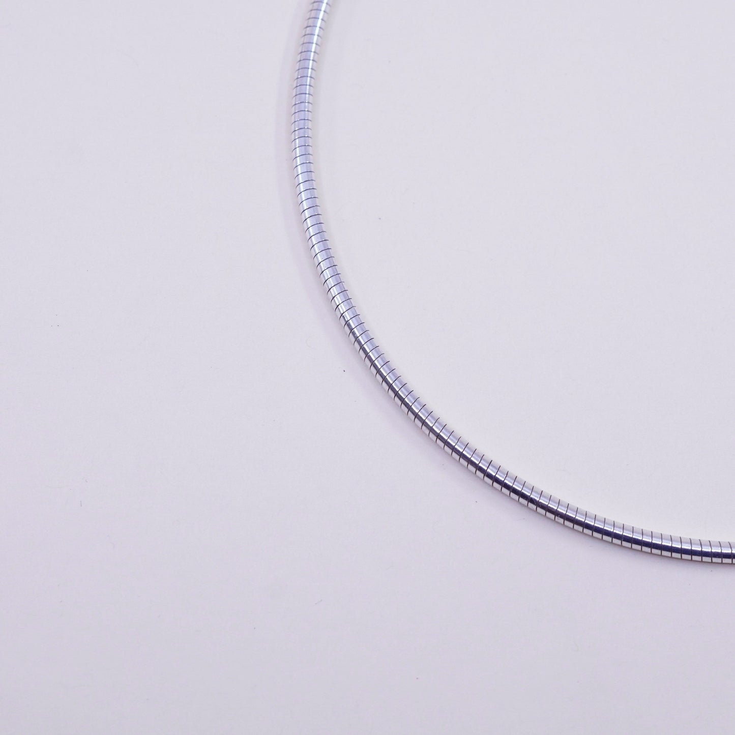 16”, 3mm, Vintage sterling silver snake chain, Italy 925 chain