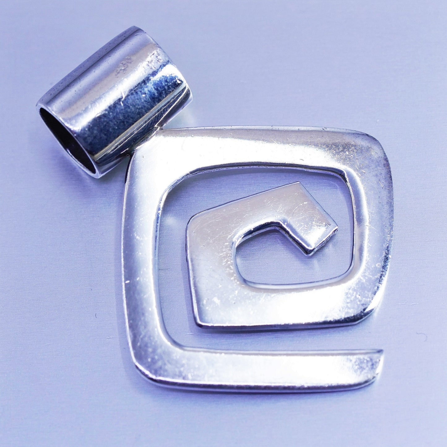 Vintage Silpada S0337 sterling 925 silver handmade swirl pendant
