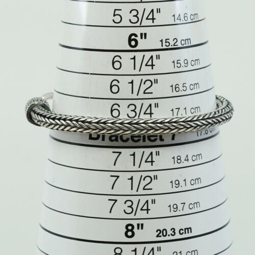6.75”, Sterling Silver Handmade Bracelet, 925 Silver Wheat Chain, Stamped 925