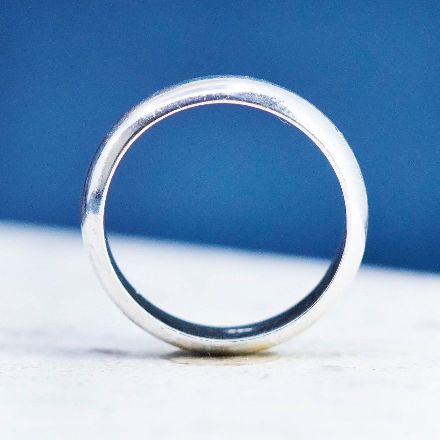 Size 10.25, vintage Sterling silver handmade ring, mexico 925 wedding band