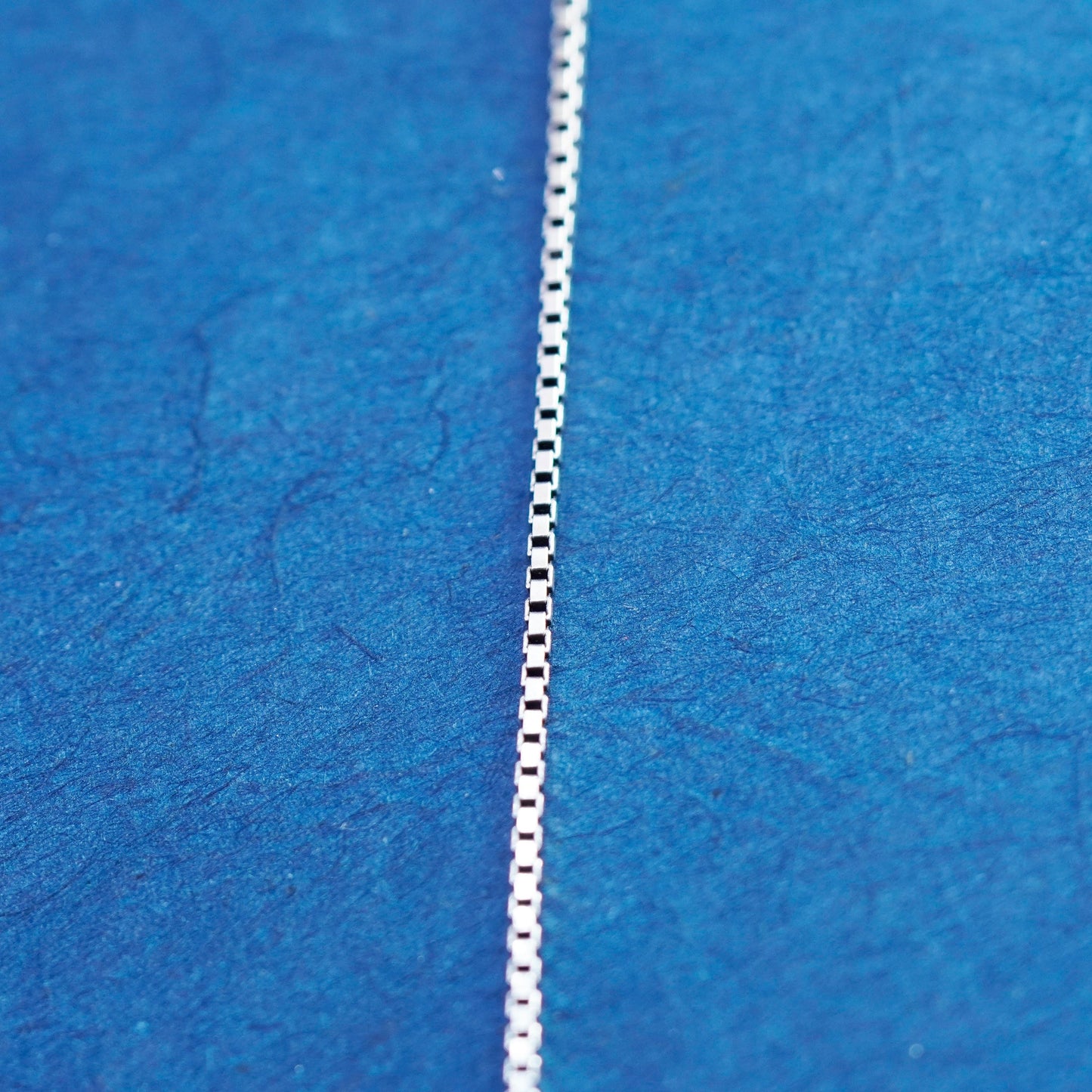 21”, 1mm, vintage Sterling silver necklace, 925 box chain