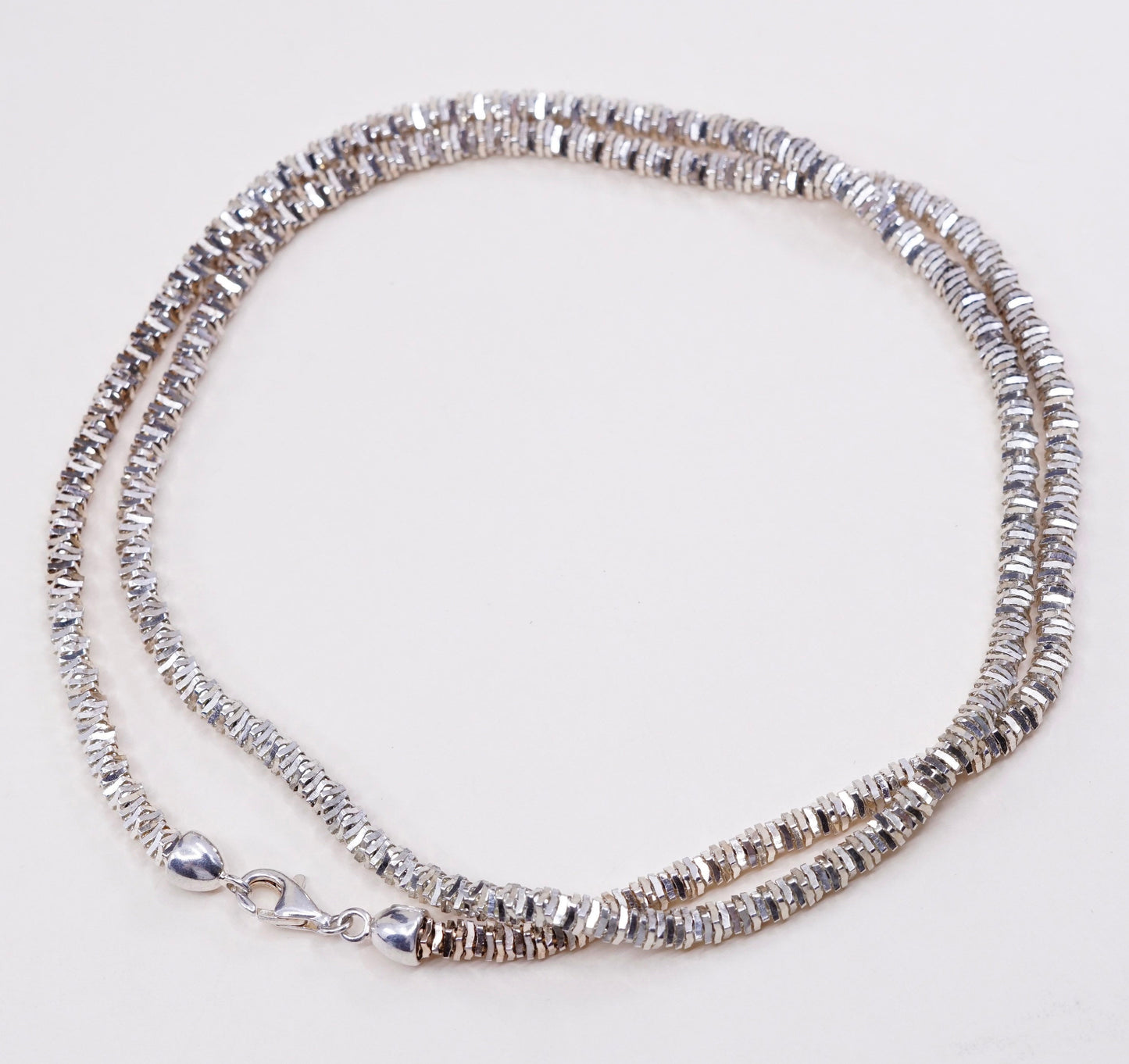 30”, 5mm, VTG Italy Milor sterling silver Italy 925 Nugget bold chain, necklace