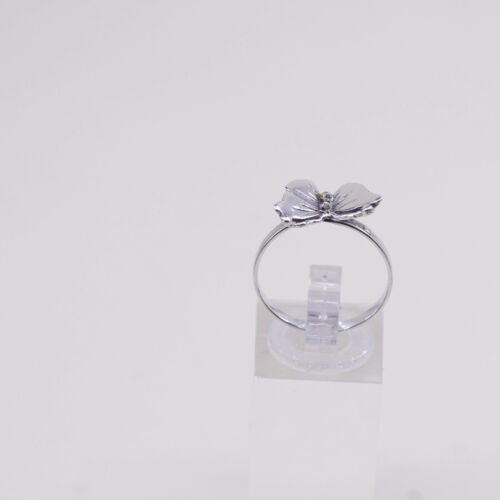 Size 8.25, Vtg Han Sterling Silver Handmade Ring, 925 Butterfly Band