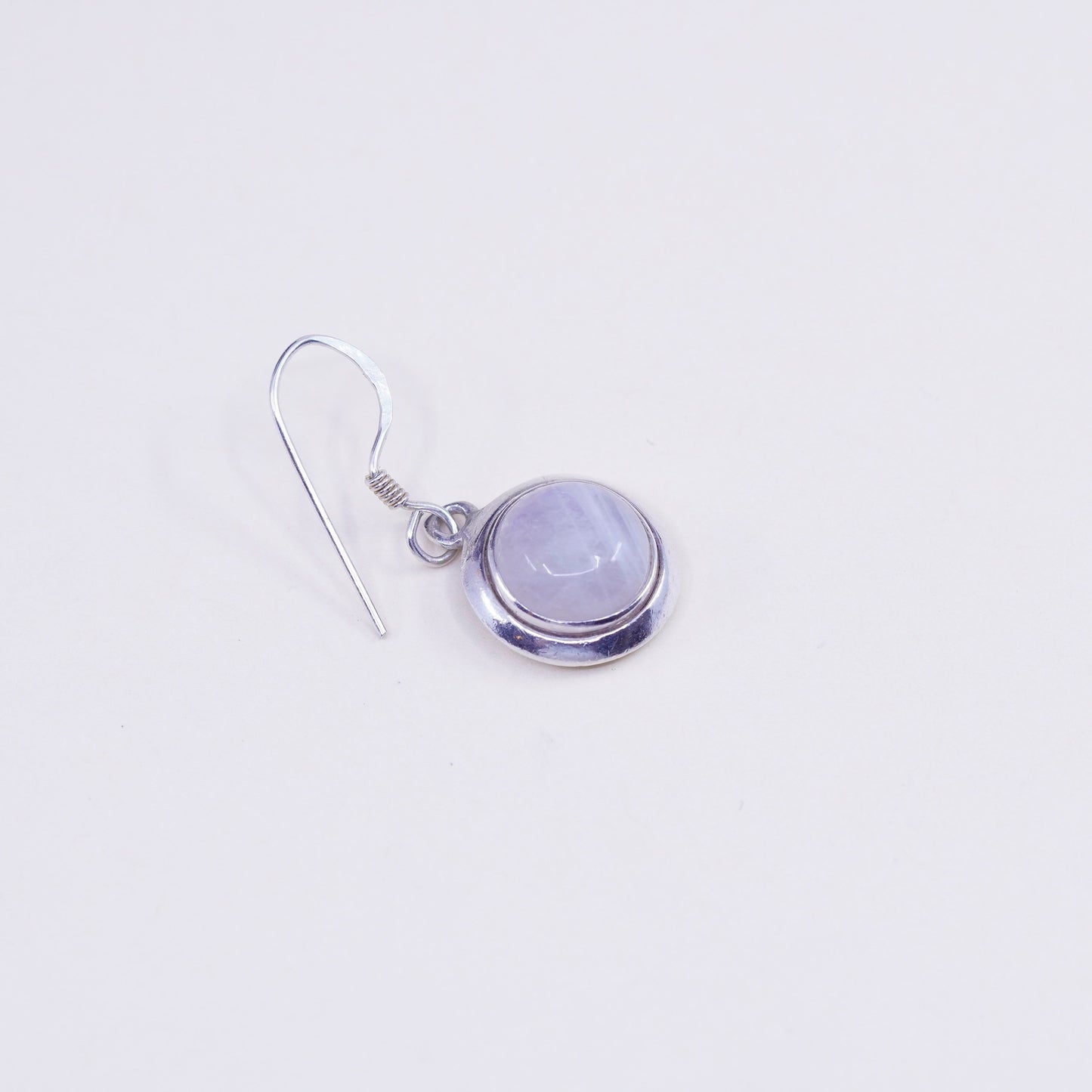 Vintage Sterling 925 silver handmade earrings with moonstone drops