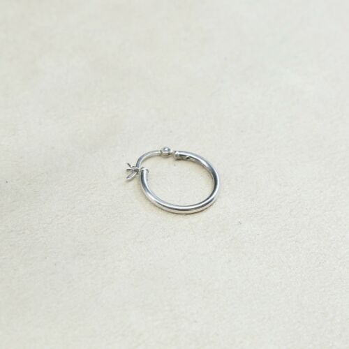 0.75” sterling silver 925 Huggie earrings Hoops, stamped 925