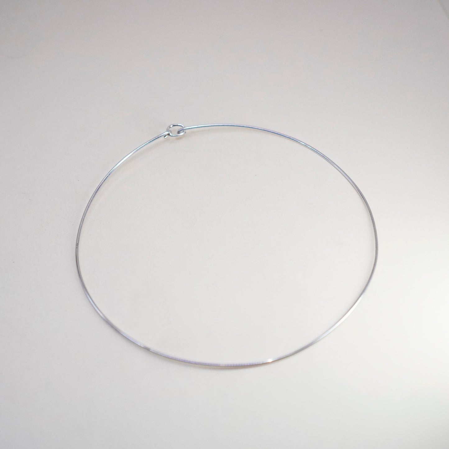 13”, Vintage Sterling 925 silver handmade choker collar necklace