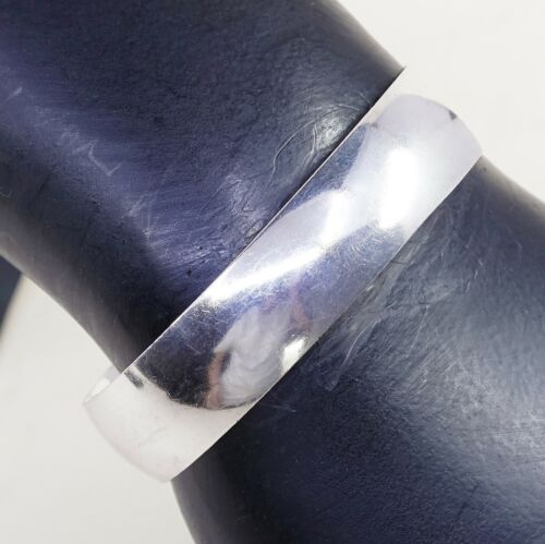 6”, Vtg Sterling 925 Silver Handmade Cuff, Modern Southwestern Bracelet